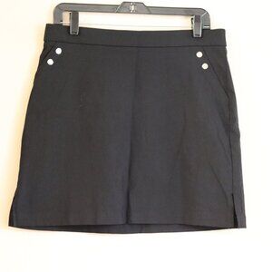 New Rafaella Comfort Black Skort Size M